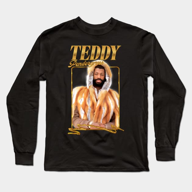 Teddy Pendergrass / 80s Retro Soul Fan Design Long Sleeve T-Shirt by DankFutura